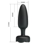 PRETTY LOVE - TARION PLUG ANAL AVEC LUMIÃRE LED NOIR 12,5 CM